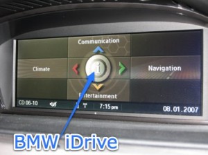 BMW idrive screen