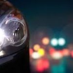 blown headlight bulb